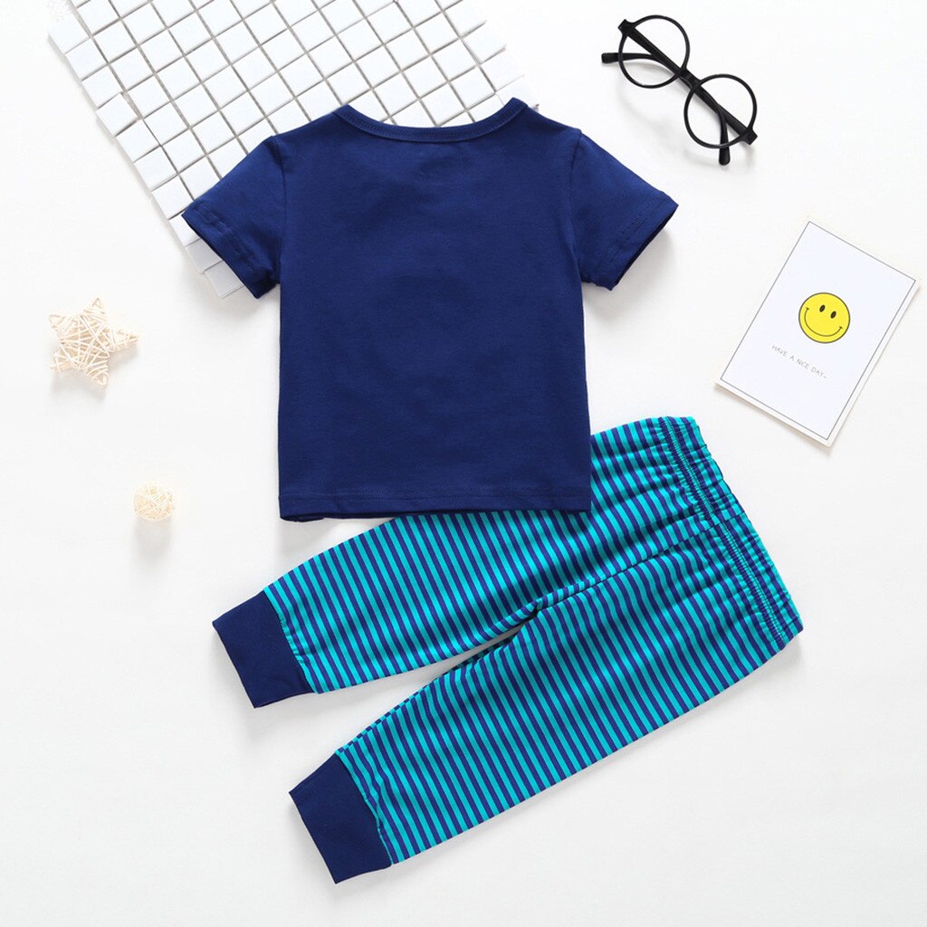 Toddler Boy Clothes Baby Short Sleeve Dog Print