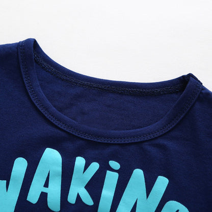 Toddler Boy Clothes Baby Short Sleeve Dog Print