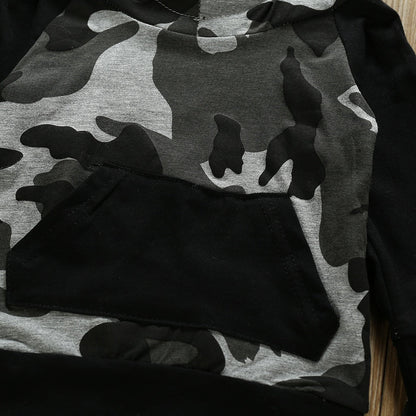 Toddler Boy Clothes Fashion Camouflage Sweatshirt