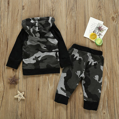 Toddler Boy Clothes Fashion Camouflage Sweatshirt