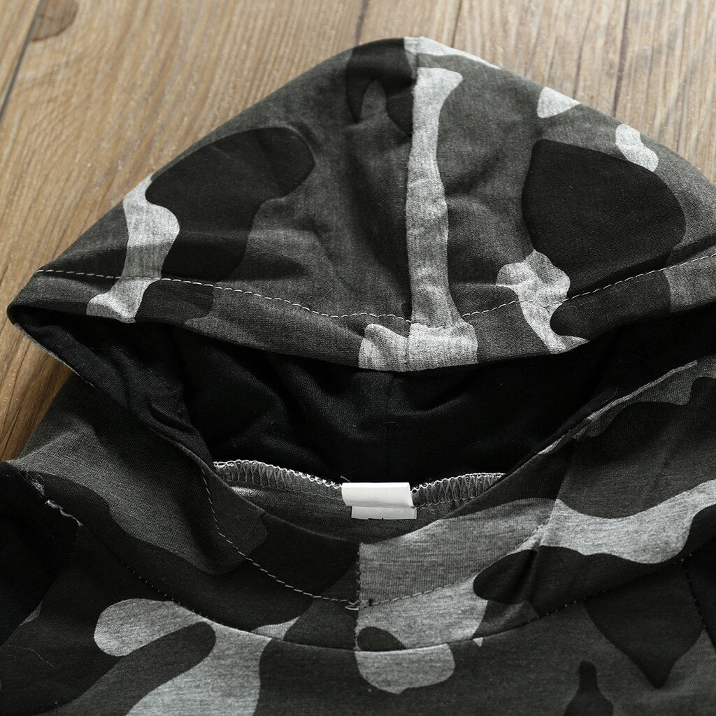 Toddler Boy Clothes Fashion Camouflage Sweatshirt