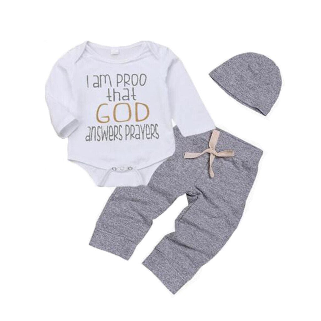 Toddler Boy Clothes God's Darling Romper Pants