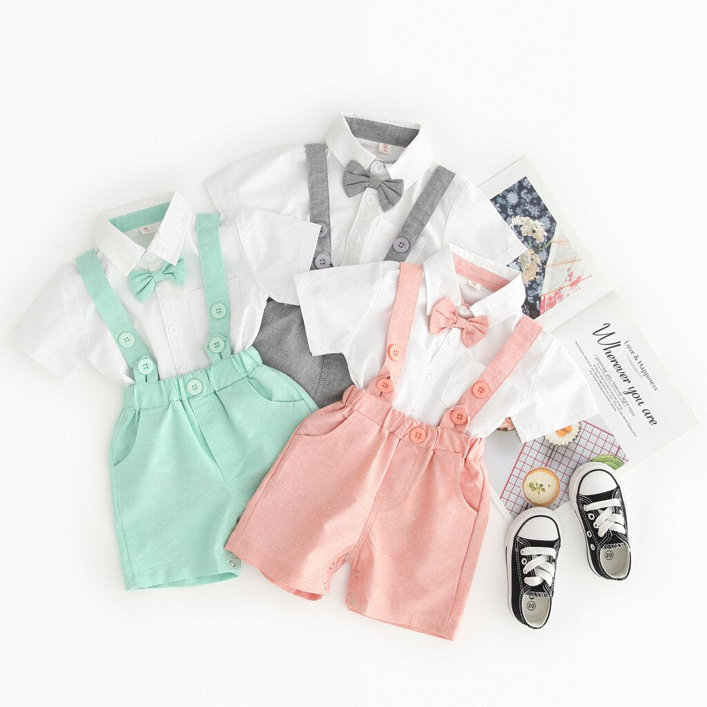 Toddler Boys Clothing Set Newborn Gentleman Suit