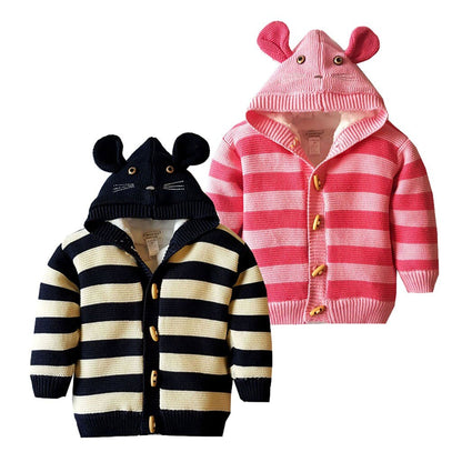 Toddler Infant Baby Boy Girl Warm Stripe Knitted
