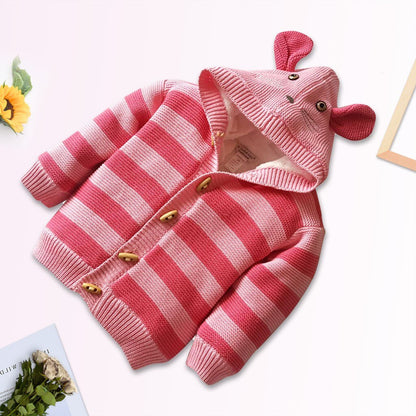 Toddler Infant Baby Boy Girl Warm Stripe Knitted