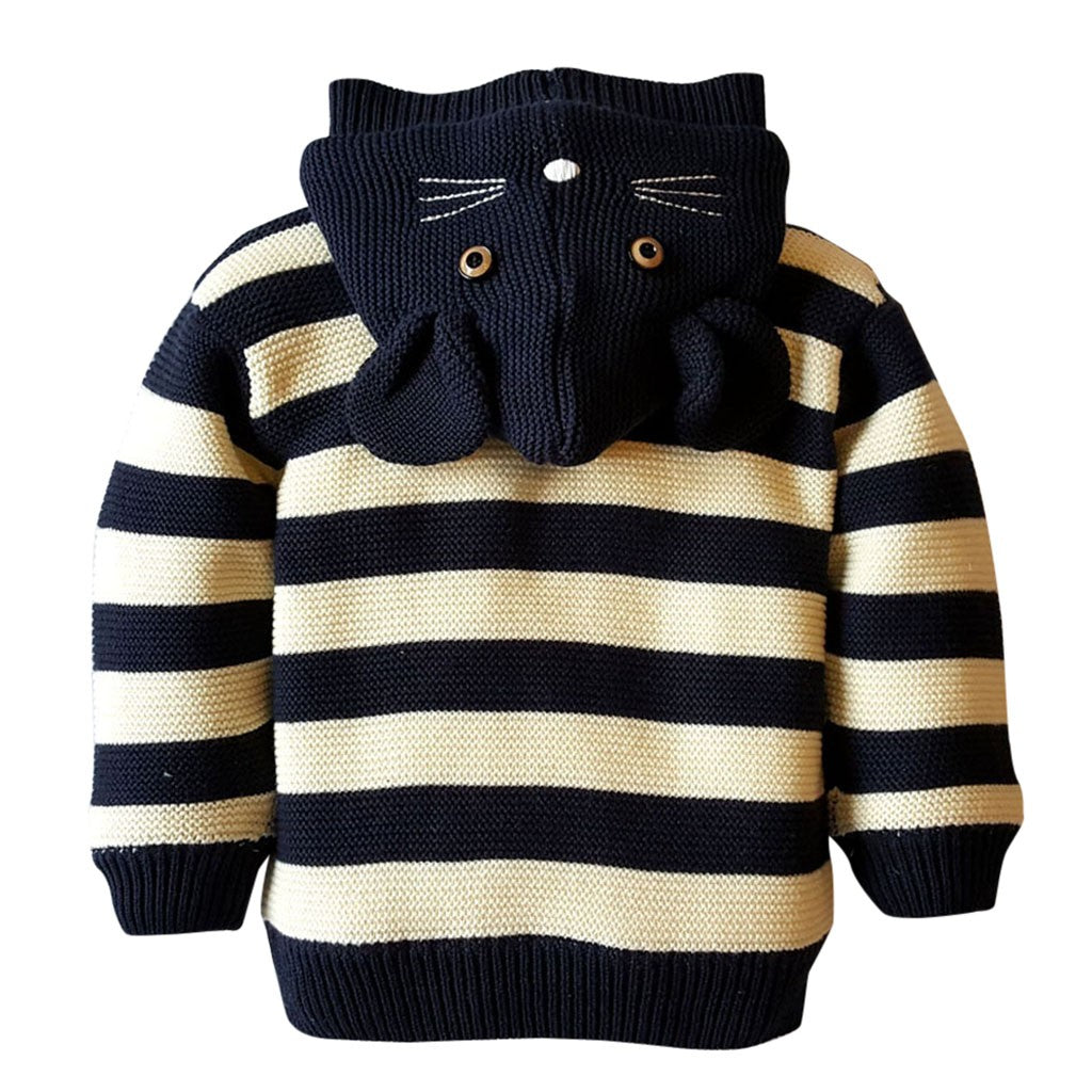 Toddler Infant Baby Boy Girl Warm Stripe Knitted
