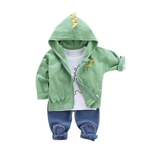 Toddler Kids Baby Boy Girl Hooded Cartoon dinosaur
