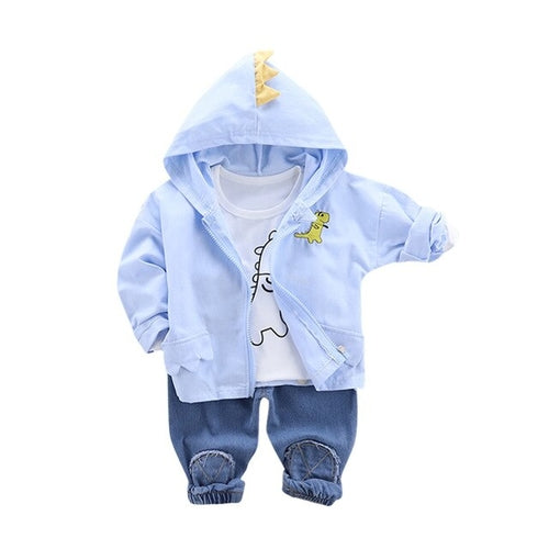 Toddler Kids Baby Boy Girl Hooded Cartoon dinosaur