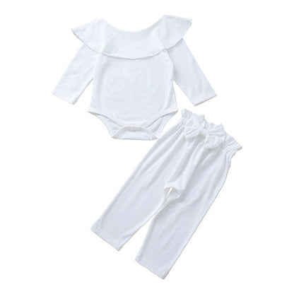 Toddler Kids Baby Girl Ruffled Leotard Jumpsuit