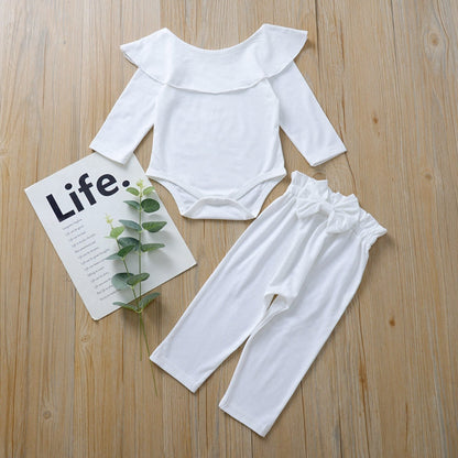 Toddler Kids Baby Girl Ruffled Leotard Jumpsuit