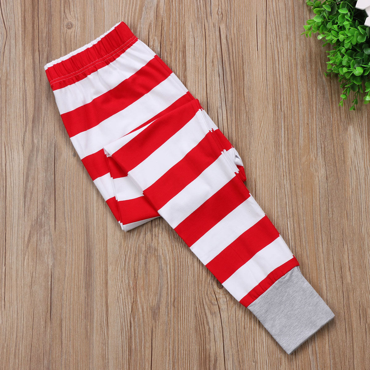 Xmas Stripe Family Matching Christmas Pajamas PJs