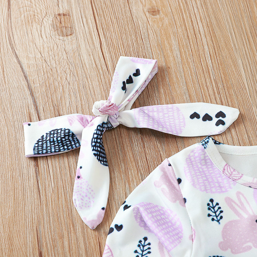 autumn Newborn Infant Baby Girls Cartoon Romper