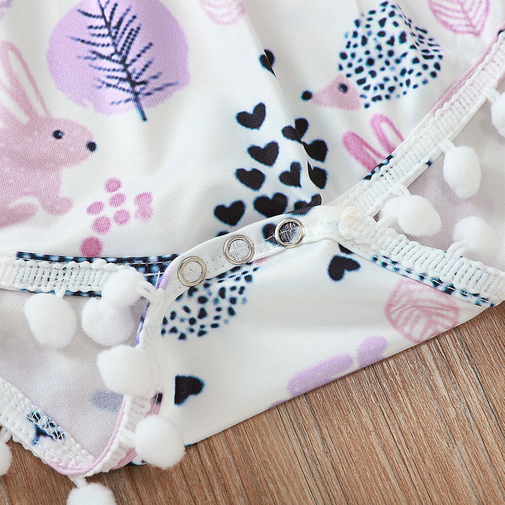 autumn Newborn Infant Baby Girls Cartoon Romper