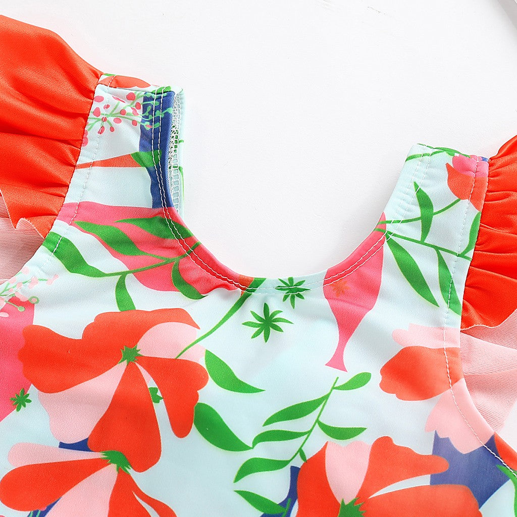 children swimwear fo girls Polyester swimsuit kids