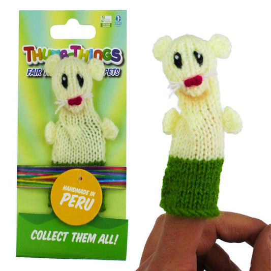 Snowman Finger Puppet (dark blue scarf)