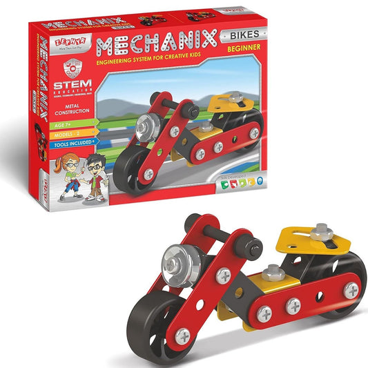 Beginner Bike DIY Stem Education Building and Metal Construction Set