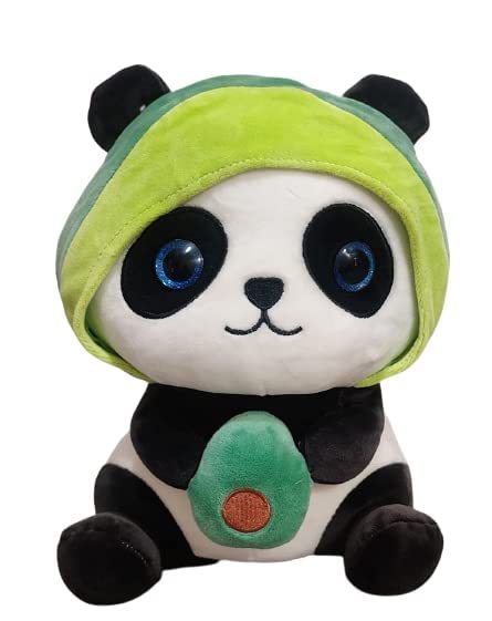 Avocado Panda Soft Toy 30 cm - Cute Stuffed Animal for Kids - Adorable
