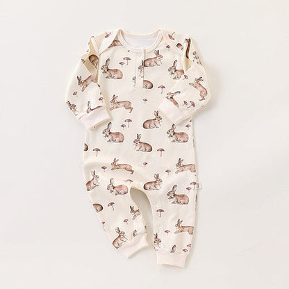 Autumn and Spring New Arrival Baby Unisex Simple Animals Cartoon