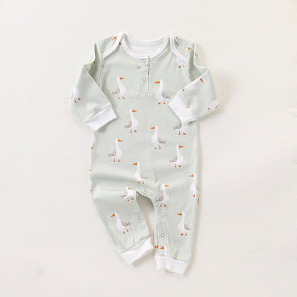Autumn and Spring New Arrival Baby Unisex Simple Animals Cartoon