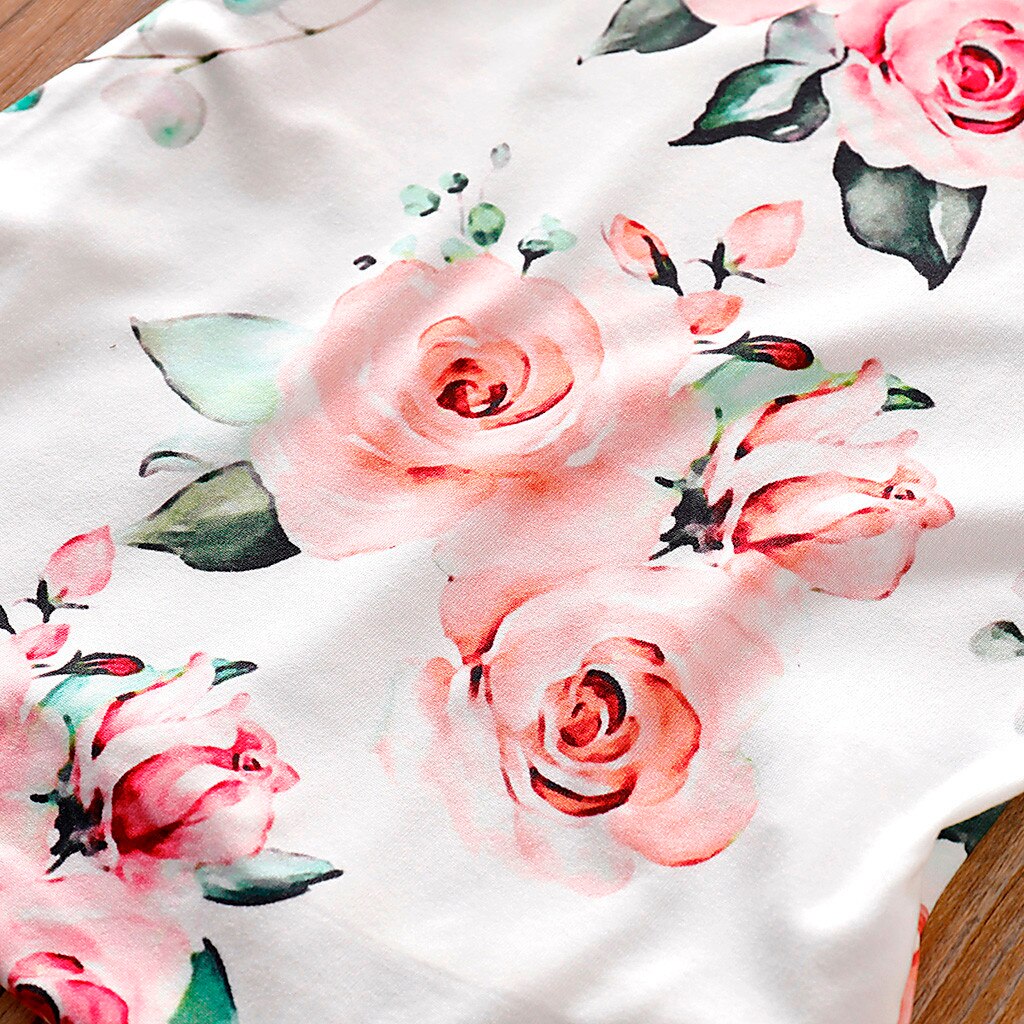 toddler girl clothes Flare Sleeve Floral Romper
