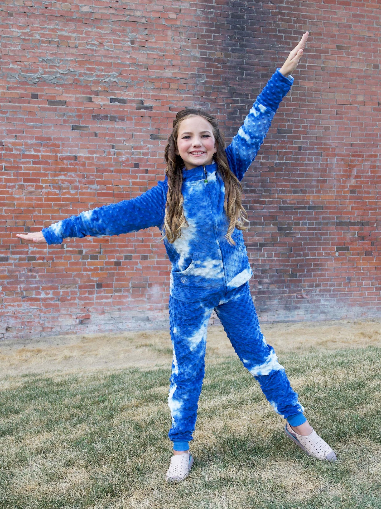 Girls Joggers - 2 Pack | Very Peri Tie Dye & Inspiration Blue |
