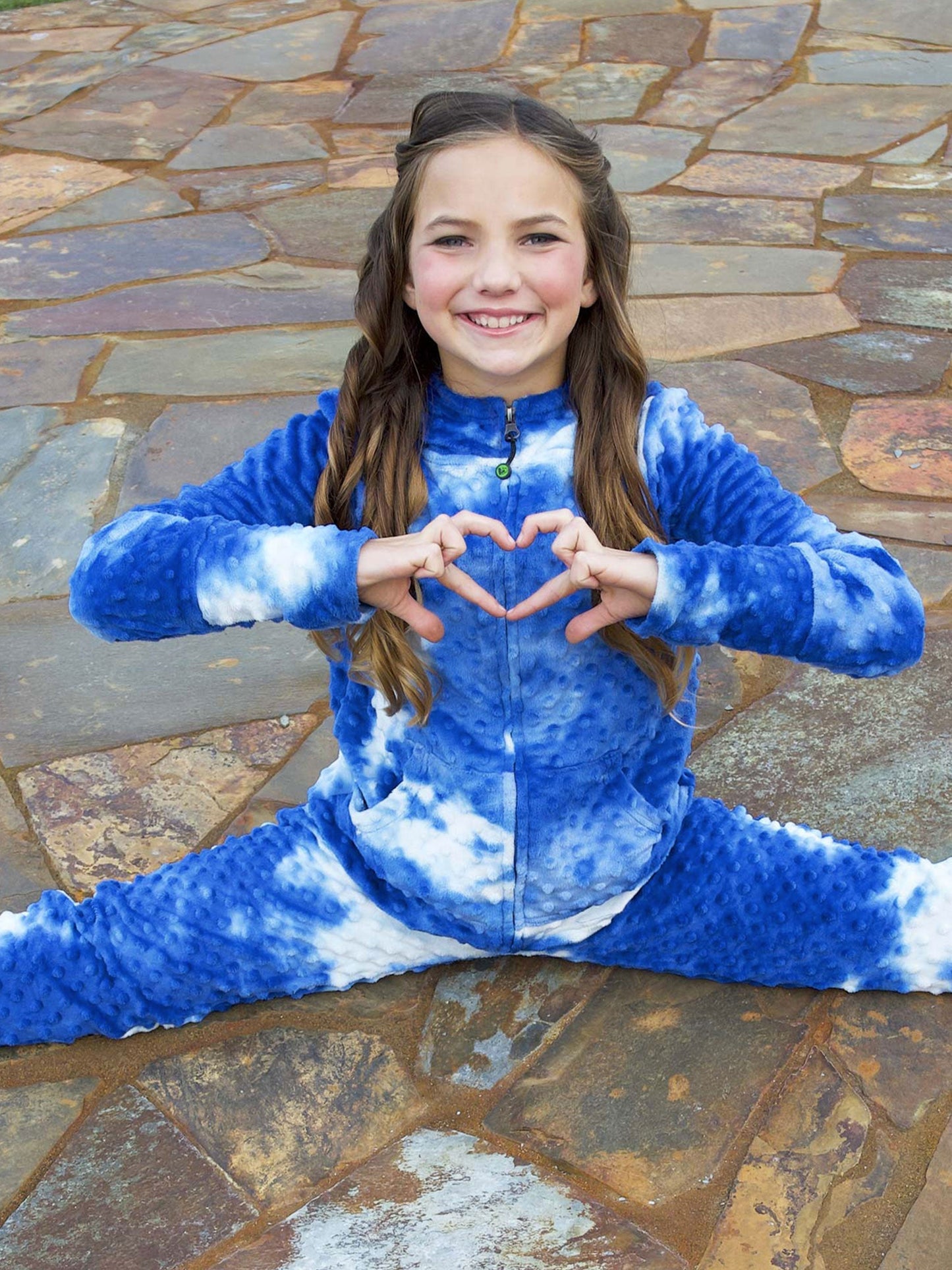 Mommy and Me - Minky Bubble Hoodie x 2 | Very Peri Tie Dye | Limeapple
